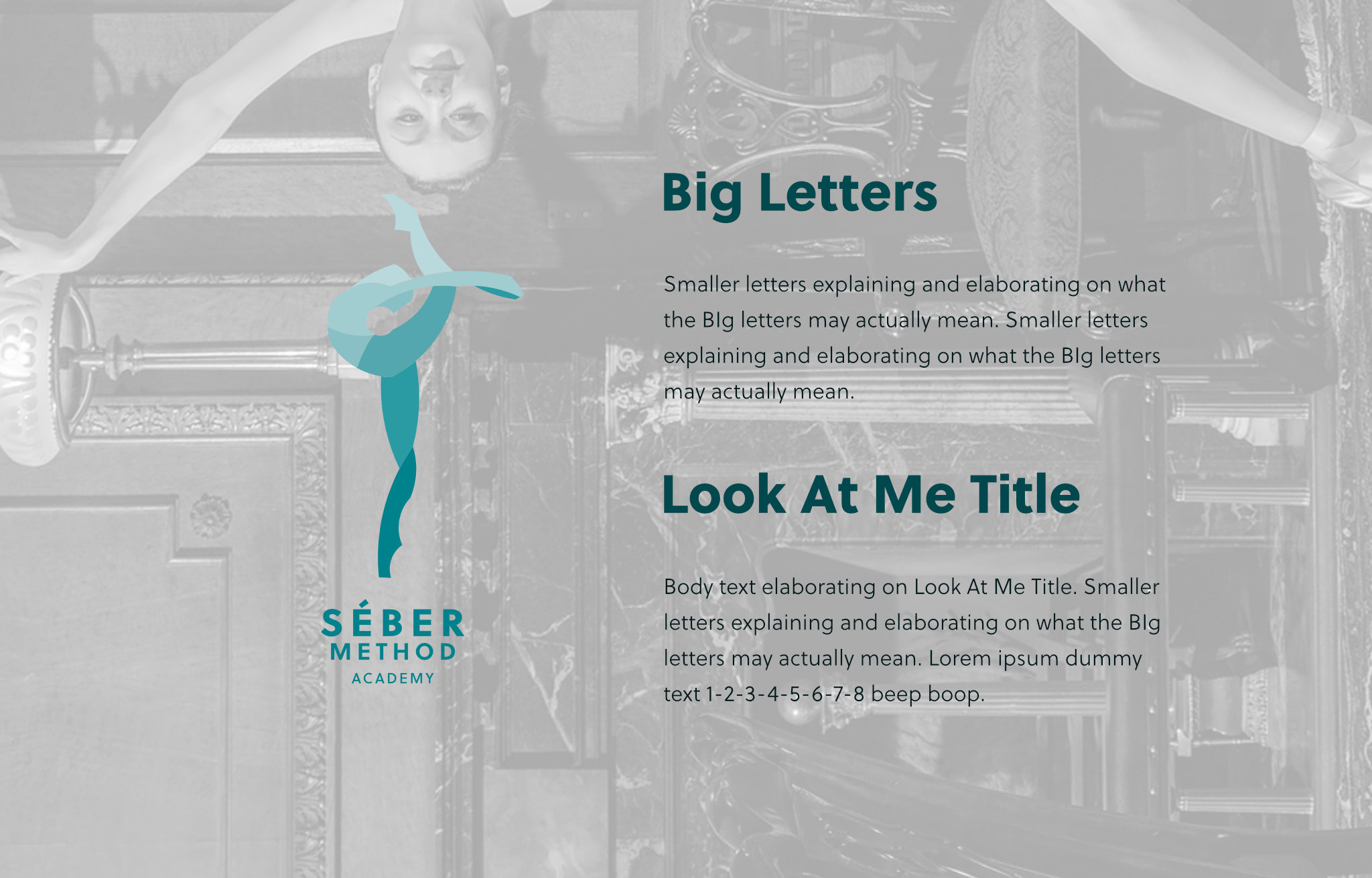 Logo on dark background